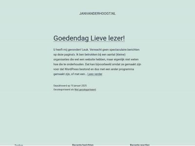 janvanderhoogt.nl snapshot