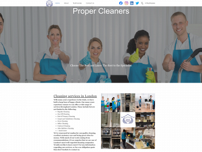 propercleaners.co.uk snapshot