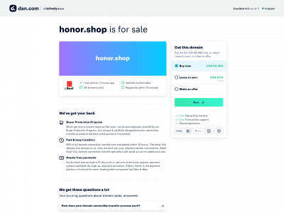 honor.shop snapshot