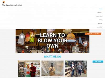 glassbubbleproject.com snapshot
