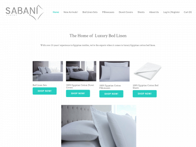 www.sabanilinens.co.uk snapshot