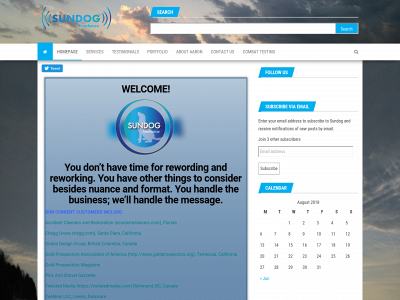 sundogfreelance.com snapshot