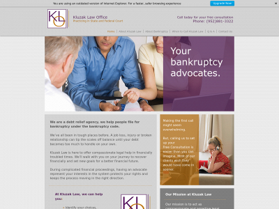 kluzaklaw.com snapshot