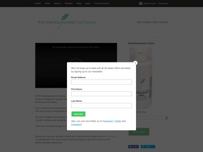 meadowsweet.co snapshot