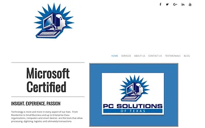 pcsolutionsoftexas.com snapshot
