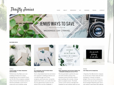 thriftyjenius.com snapshot