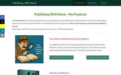 www.publishingwithkevin.com snapshot