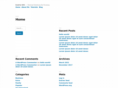 eczema-sos.com snapshot