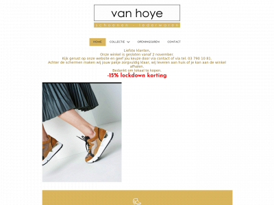 vanhoyeschoenen.be snapshot