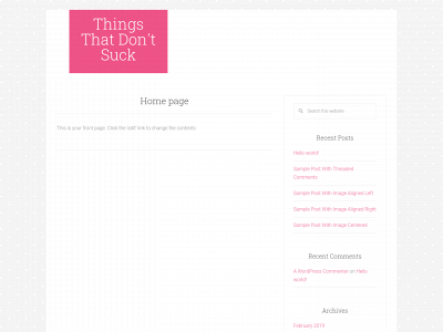 thingsthatdontsuck.blog snapshot
