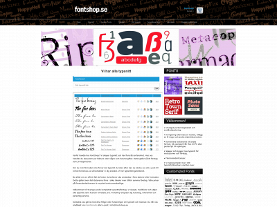 fontshop.se snapshot