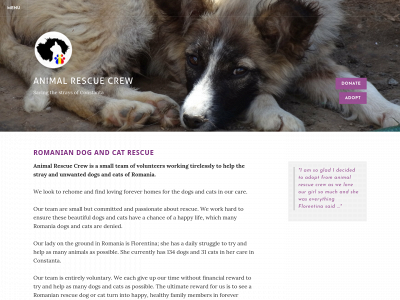 www.animalrescuecrew.org snapshot