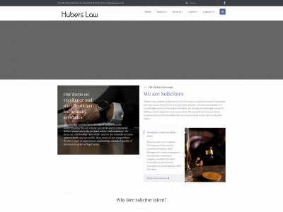 huberslaw.co.uk snapshot