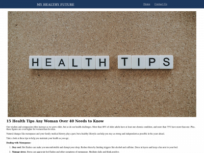 myhealthyfuture.co snapshot
