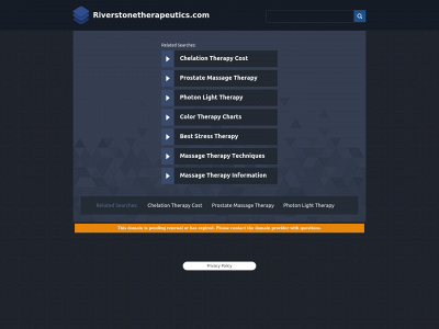 riverstonetherapeutics.com snapshot