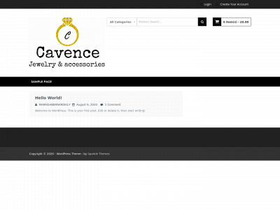 cavencejewelry.com snapshot
