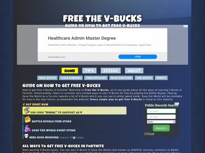 freethevbucks.com snapshot