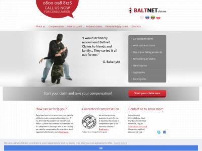 baltnetclaims.co.uk snapshot