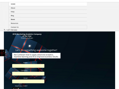 cartesiandatasciences.com snapshot