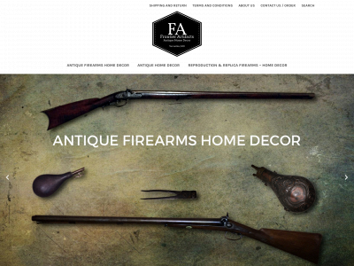 frontierartifacts.com snapshot