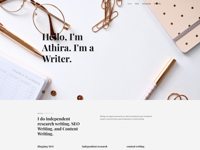 athira-writes.com snapshot