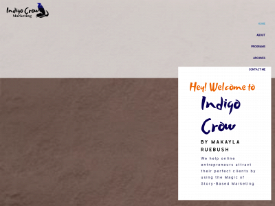 theindigocrow.com snapshot
