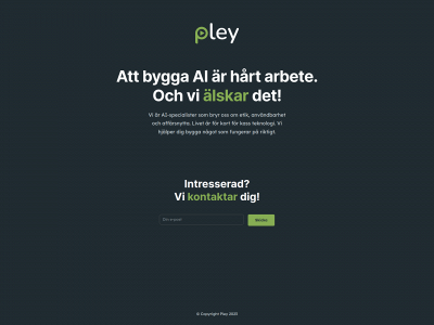 pley.ai snapshot