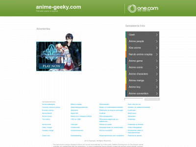 anime-geeky.com snapshot