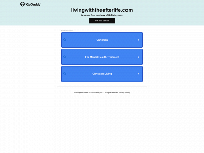 livingwiththeafterlife.com snapshot