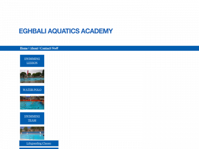 eghbaliaquaticsacademy.net snapshot