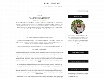 simplytimelessblog.com snapshot
