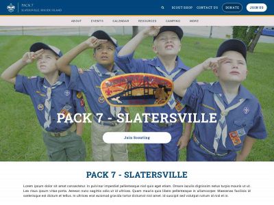 pack7slatersville.com snapshot