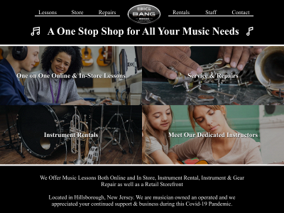 www.bigbangmusiccenter.com snapshot