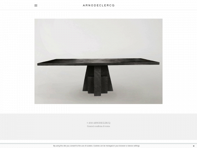 www.arnodeclercq.com snapshot