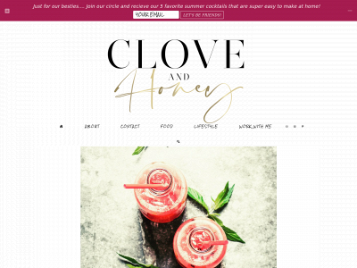 cloveandhoney.com snapshot