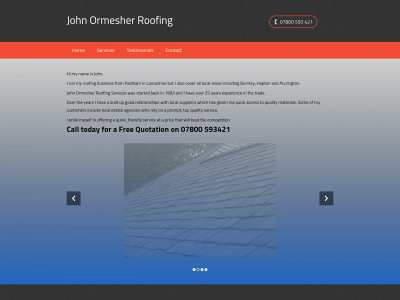 ormesherroofing.co.uk snapshot