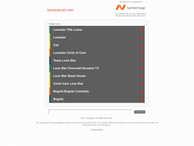 lonestarcali.com snapshot