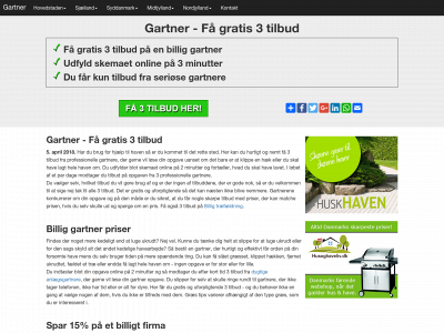 billig-gartner.dk snapshot