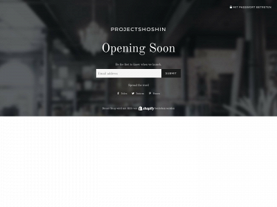 projectshoshin.com snapshot
