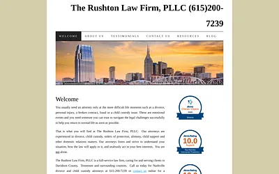 rushtonlawnashville.com snapshot