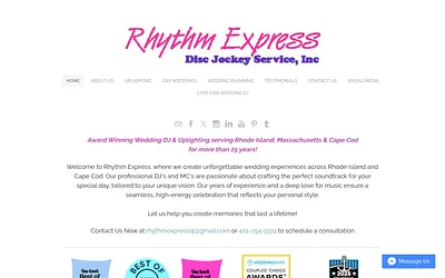 www.rhythmexpressdj.net snapshot