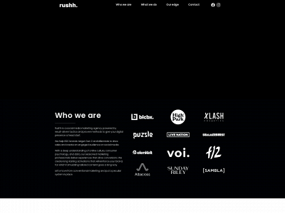 rushhagency.com snapshot