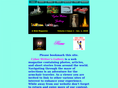 cyberwritersgallery.com snapshot