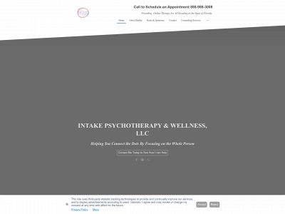 intakepsychotherapy.com snapshot