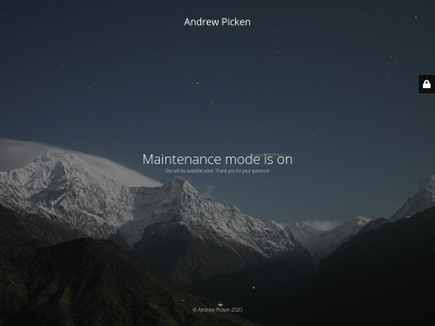 andrewpicken.com snapshot