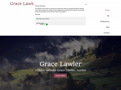 gracelawlerauthor.com snapshot