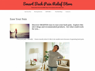 smartbackpainrelief.com snapshot