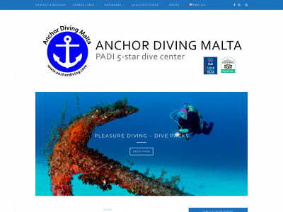 anchordiving.com snapshot