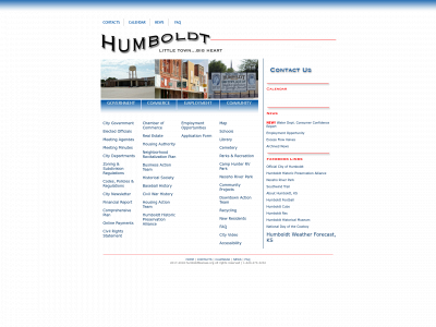 humboldtkansas.org snapshot