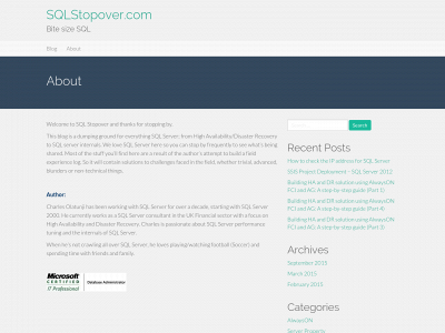 sqlstopover.com snapshot